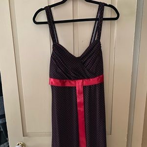 Black Dress with Red polkadots Size XL